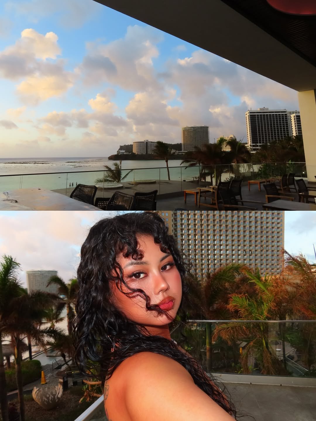 yooongrace 게시물 이미지: Giving you 2 views in 1 🥂 

#guam #dusitthani...