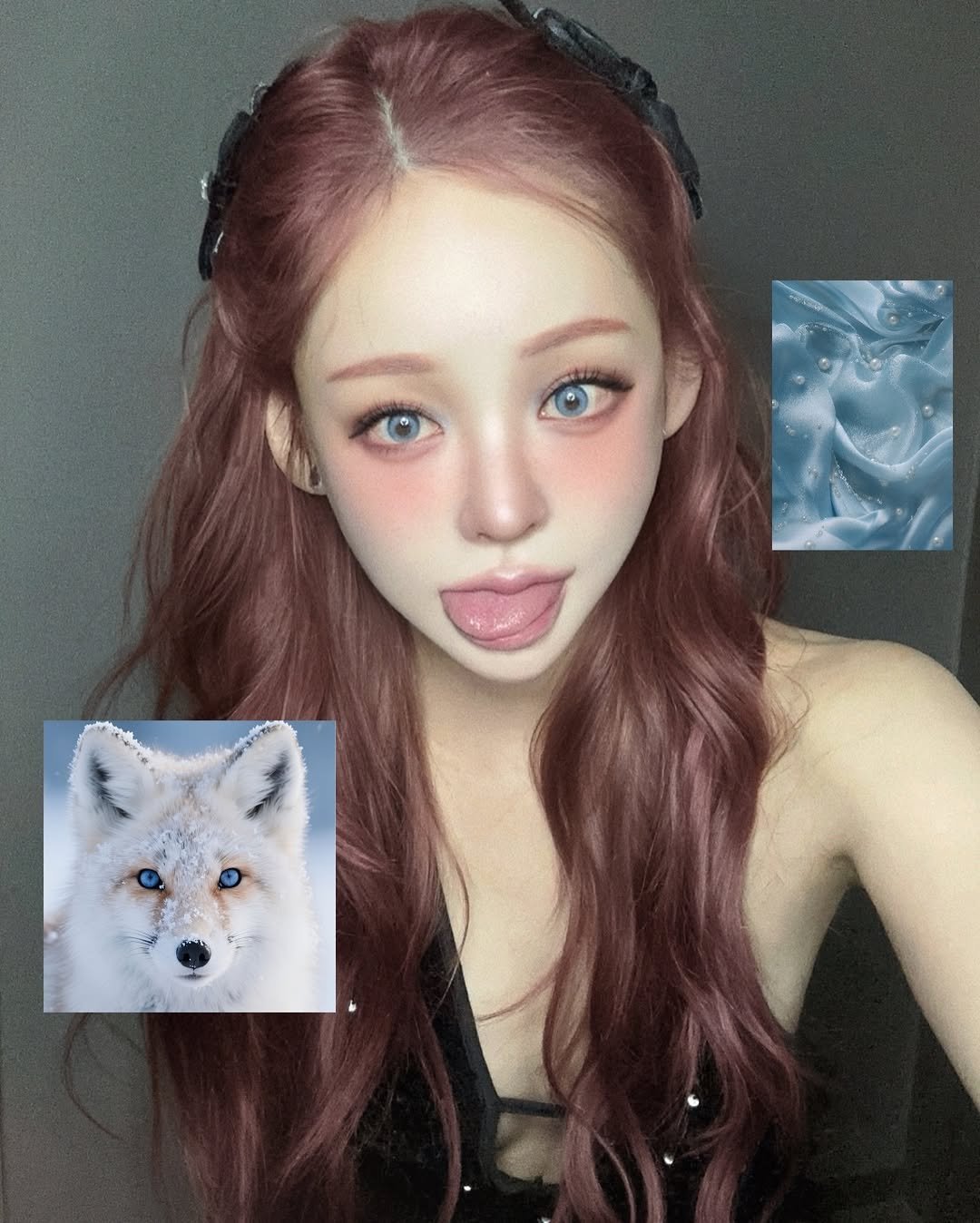 Photo by 유앤아인 on January 15, 2026. May be an image of one or more people, hair, makeup, fox and text.