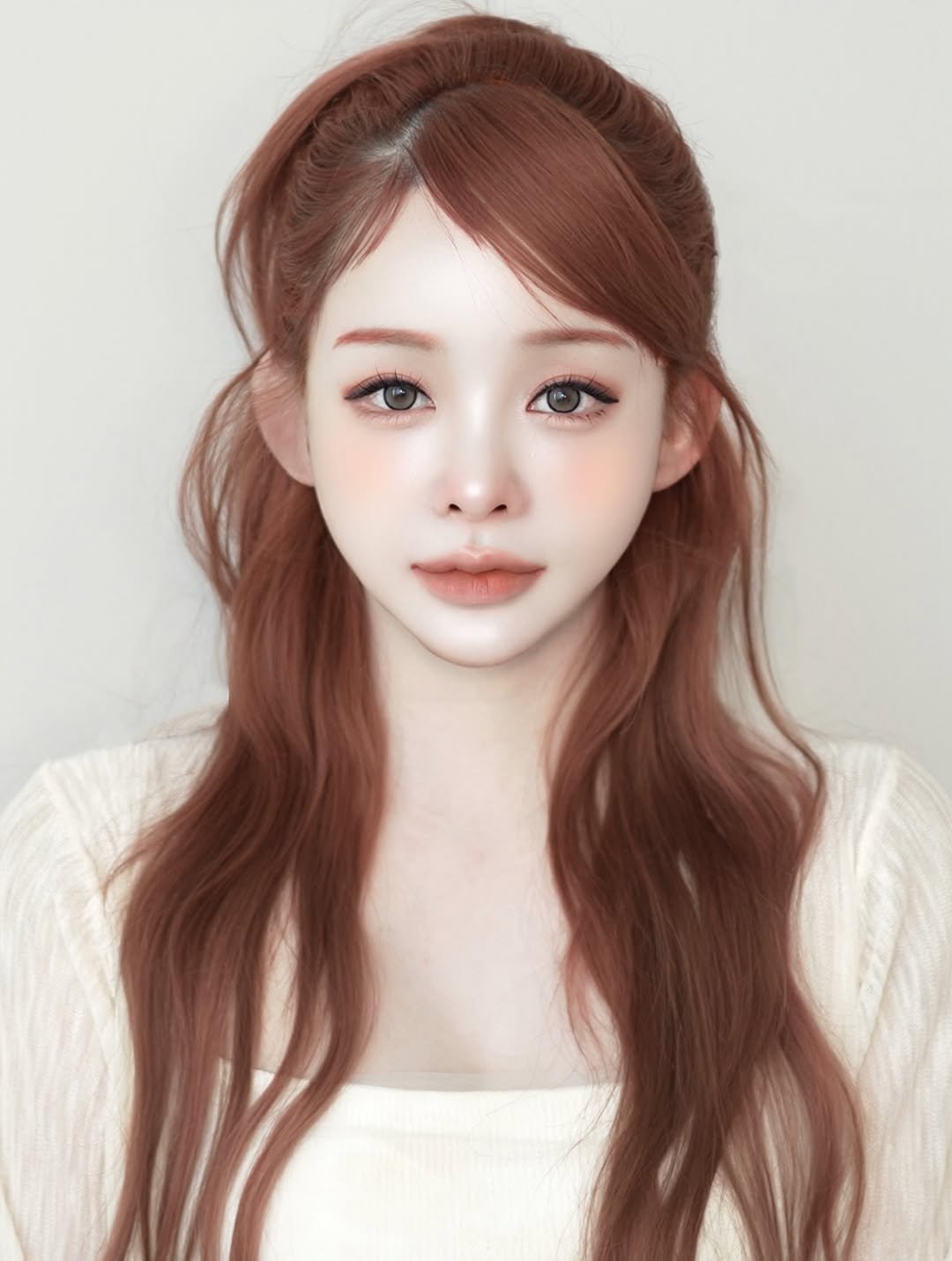 youandain_ 게시물 이미지: 셀프로 찍은 증명사진(⸝⸝๑﹏๑⸝⸝)..오늘 영상 헤•메•코&사진 보정까지...