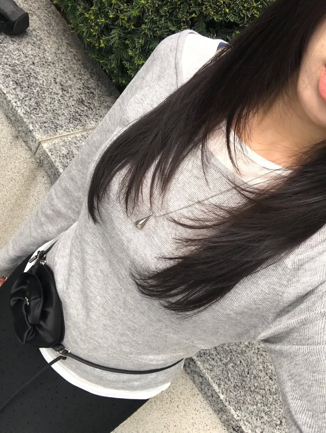 Photo by 유빈 on October 15, 2025. May be a selfie of one or more people, hair, top, turtleneck and text.