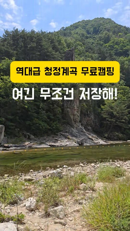 youksangmok 게시물 이미지: ❗역대급 청정계곡 무료캠핑 스팟❗

@@ 무조건 팔로우!!! @@
@@ 무조건...