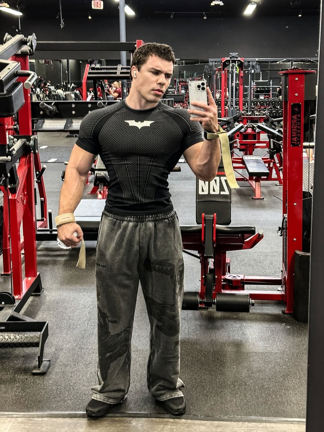 Photo shared by YoungLA on February 12, 2026 tagging @lexx.little. May be a selfie of one or more people, biceps, people bodybuilding, Superman, barbell and text.