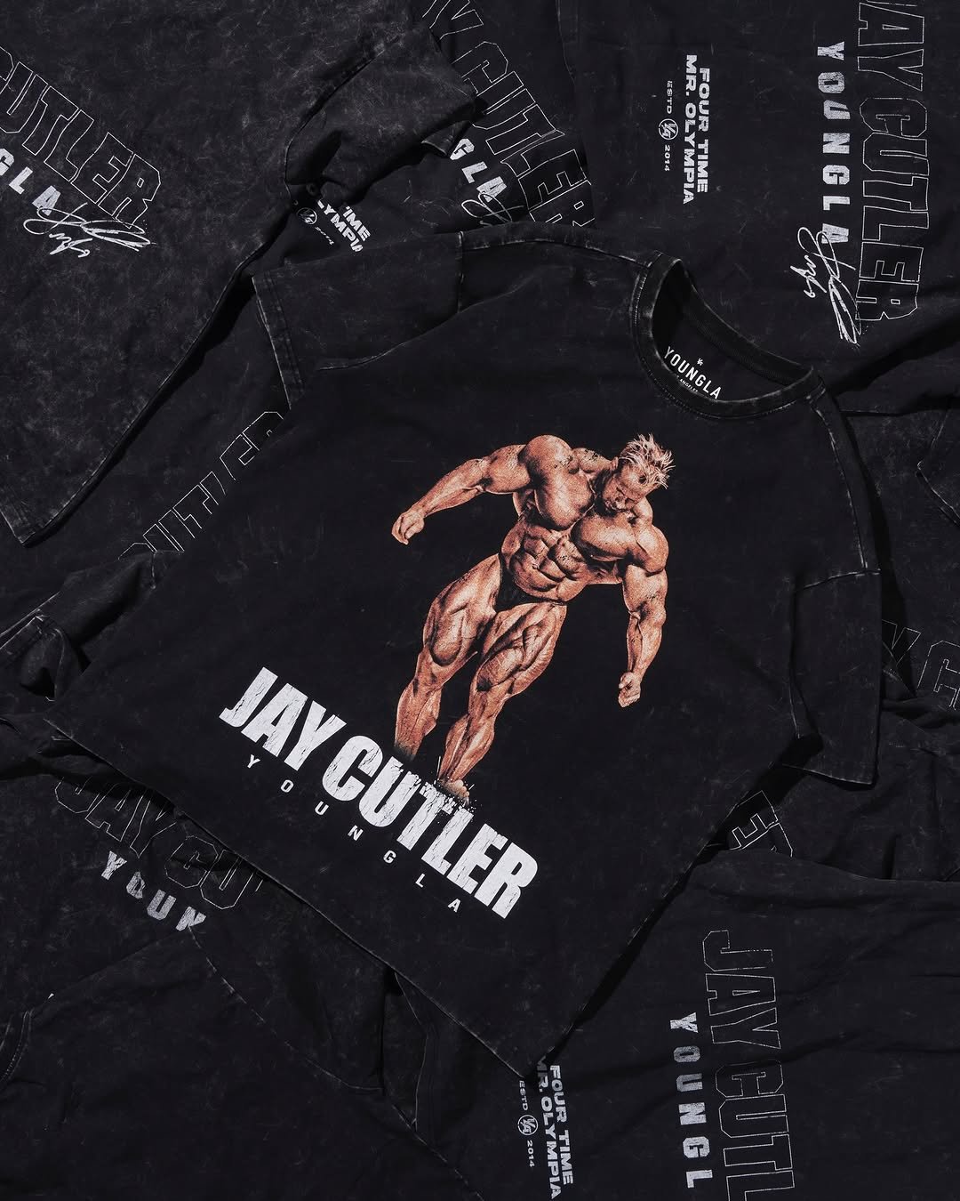 Photo shared by YoungLA on December 10, 2025 tagging @jaycutler. May be an image of ‎body building, activewear, sportswear and ‎text that says '‎දදනි ل MR MR. OUR FOUR Y NHTB thae ተ ٤٤ TIME TIME シ RT YOPI TME APL - OUNGLA JAY CUTLER U YOUR อบ 缓星 ੴद 嗨。 UR FOUR a0% ausd TIME‎'‎‎.