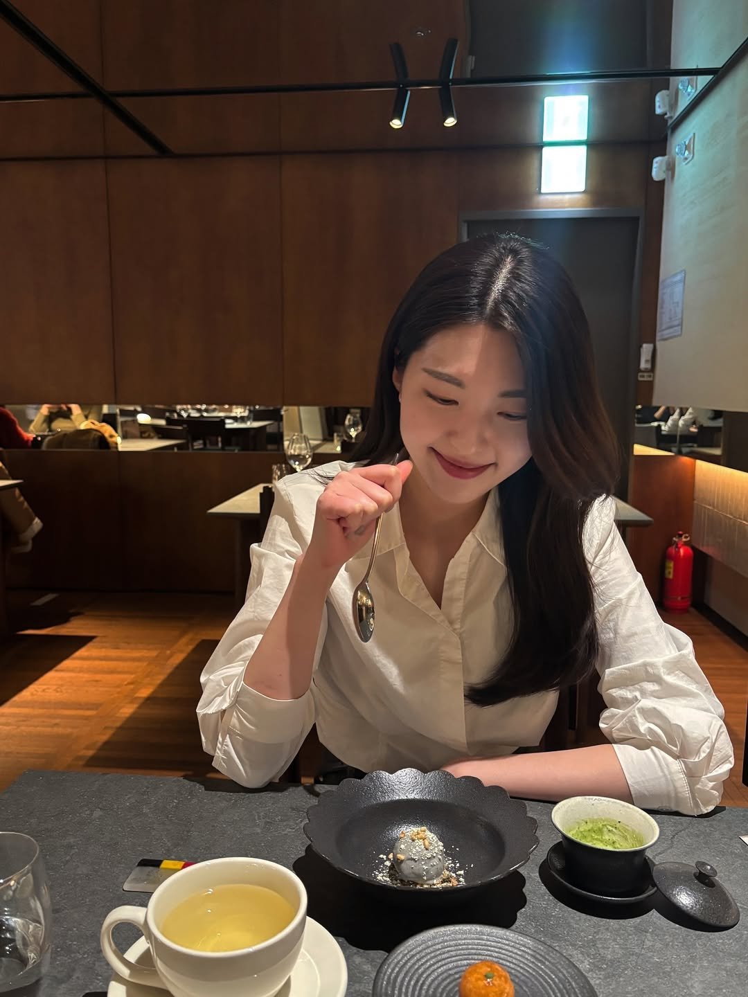 Photo by 윤수빈 (유어셀린) on January 28, 2026. May be an image of congee, egg yolk, caviar and text.