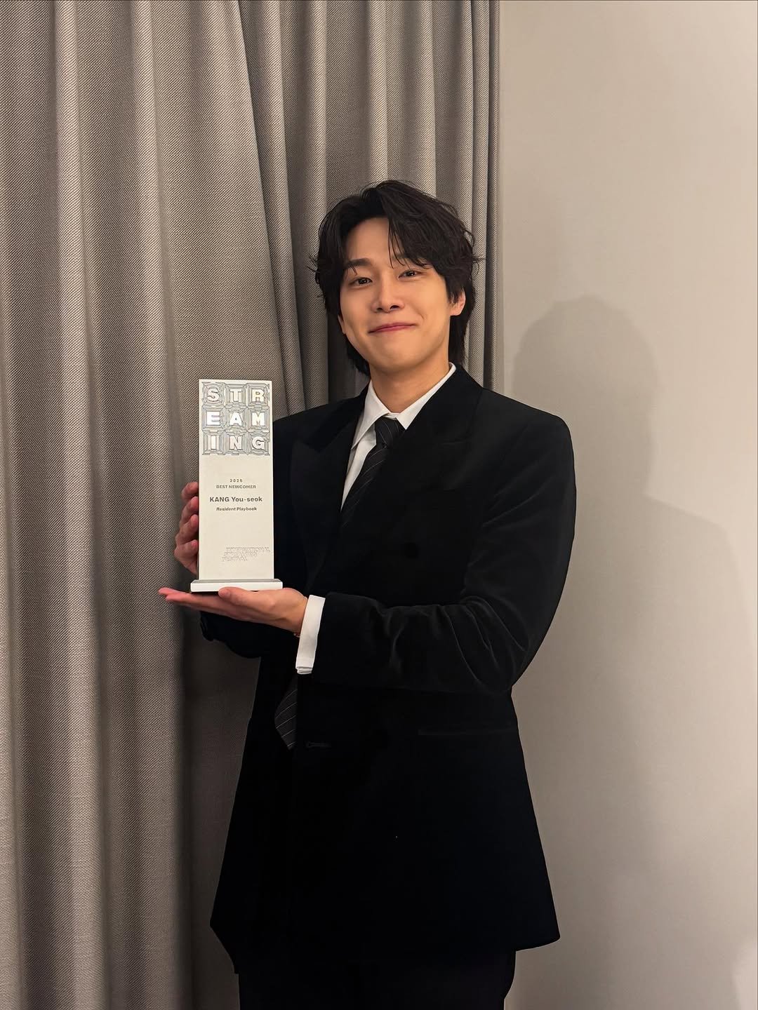 Photo by 강유석 you seok kang on August 25, 2025. May be an image of 1 person, fragrance and text.