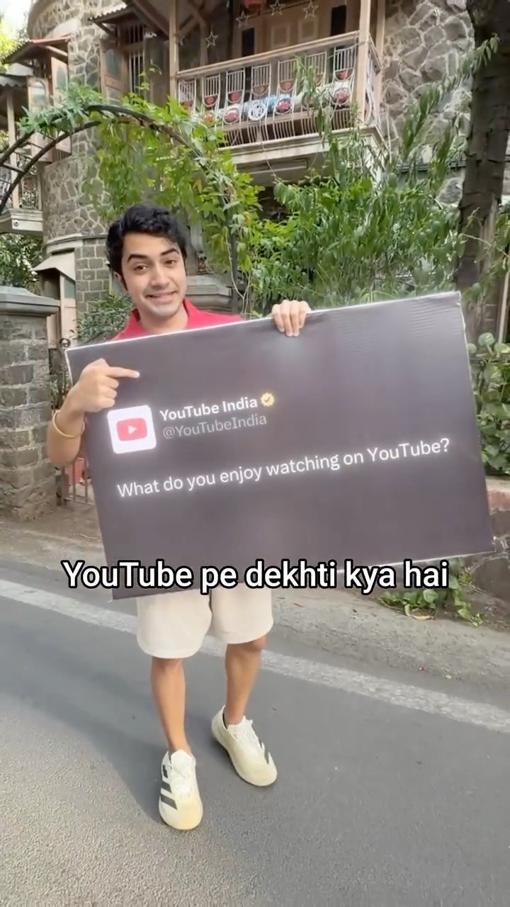 youtubeindia 게시물 이미지: YouTube pe sabse zyada kya dekhte ho? 🥰
.
.
.
#ad