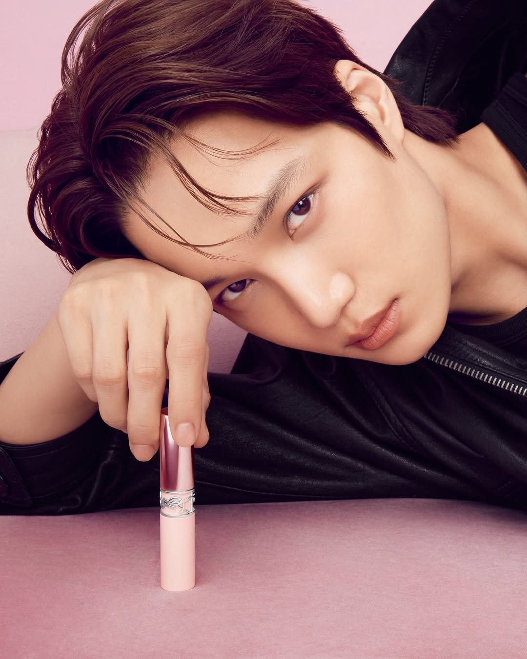 Photo shared by YSL Beauty Official on April 19, 2026 tagging @zkdlin. May be an image of one or more people, makeup, hand cream and text.