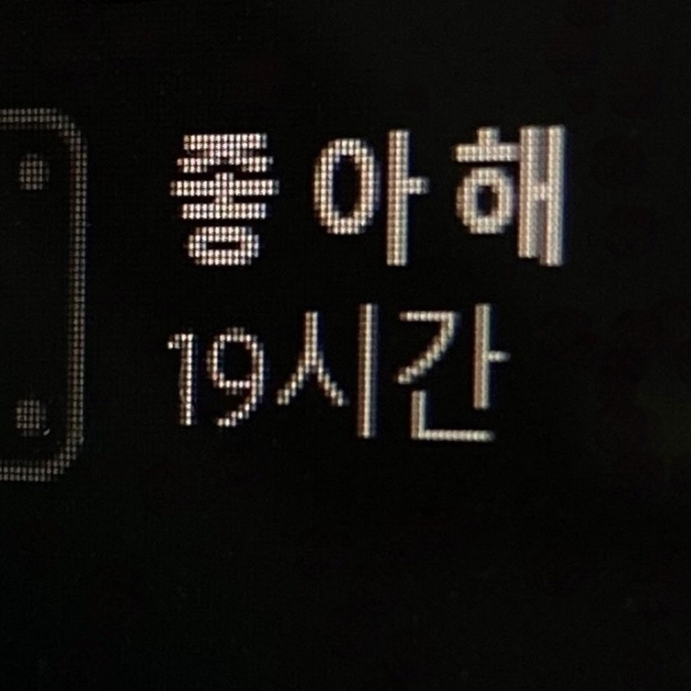 Photo by 연서 on April 14, 2026. May be an image of text that says '풀아해 해 아 19시간'.