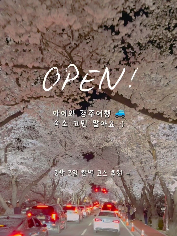 yunatom_ 게시물 이미지: 이 계절 가장 아름다운 천년의 역사 경주🌸
아이와의 숙소는 고민 말고 최고의 갓성비...