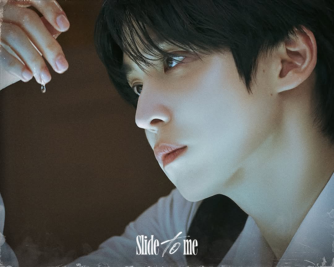 Photo shared by ATEEZ(에이티즈) on October 16, 2025 tagging @yunou._.u. May be an image of ‎text that says '‎آسن SlideTóme 0 me Slide ome‎'‎.