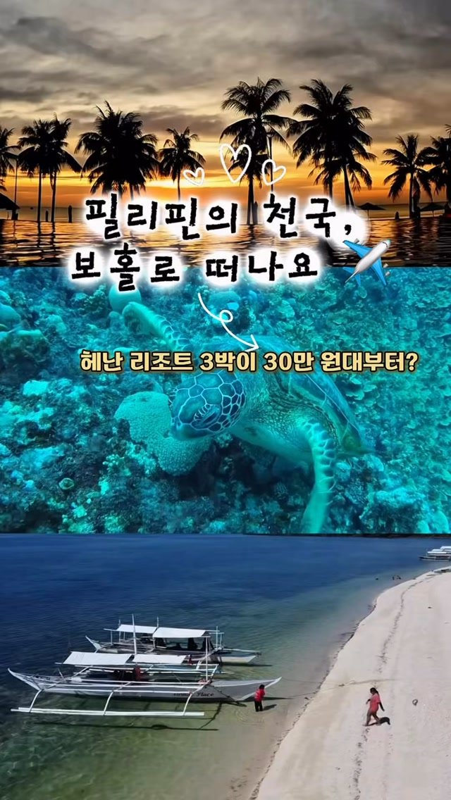 yupi25 게시물 이미지: 🇵🇭 필리핀의 몰디브✨“보홀 여행 ”OPEN

✈️ 여기를...