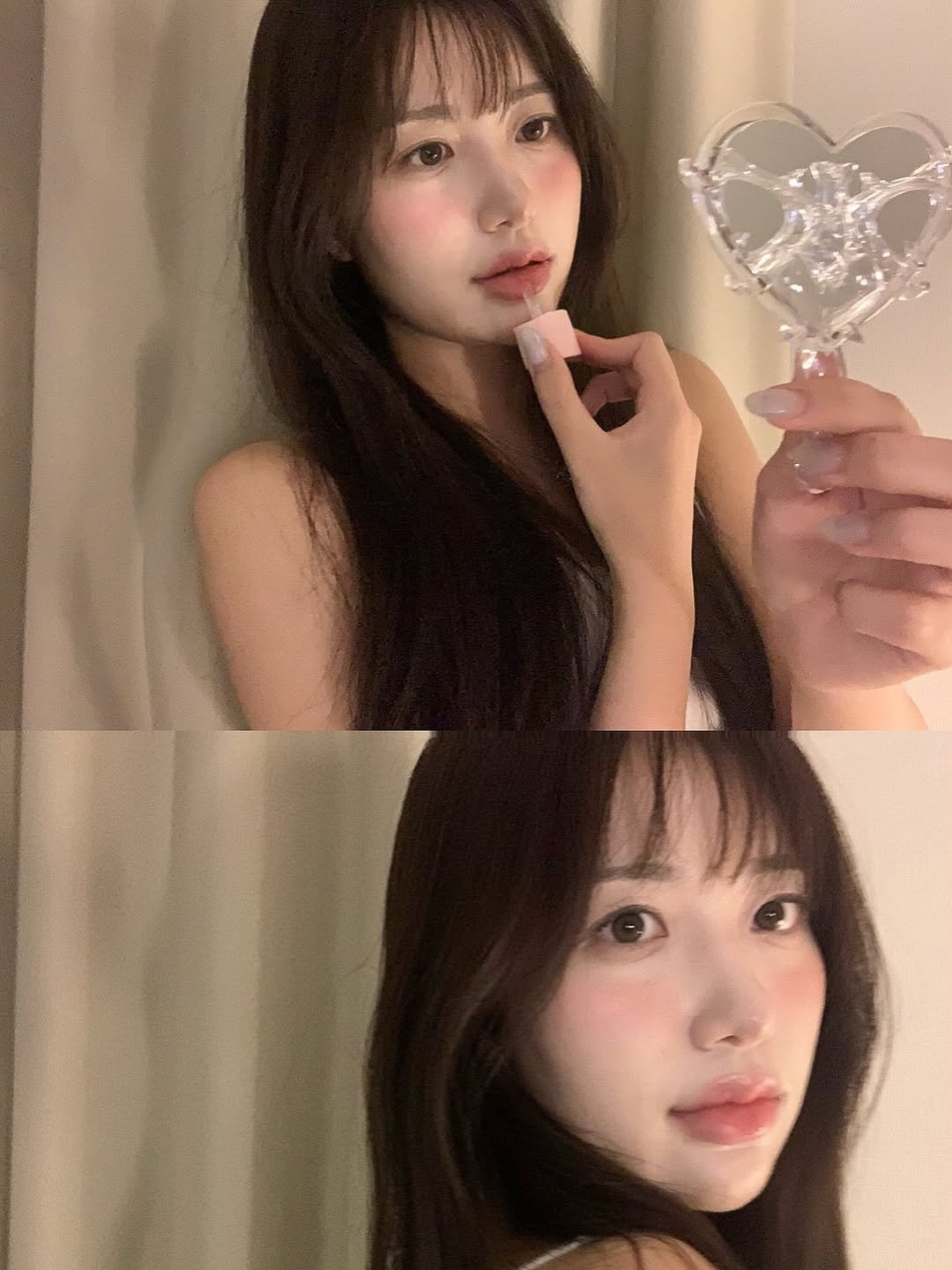 Photo shared by Shop ove 🎀🩰 on October 04, 2025 tagging @yyye__vely. May be an image of 2 people, hair, heart, lollipop and text.
