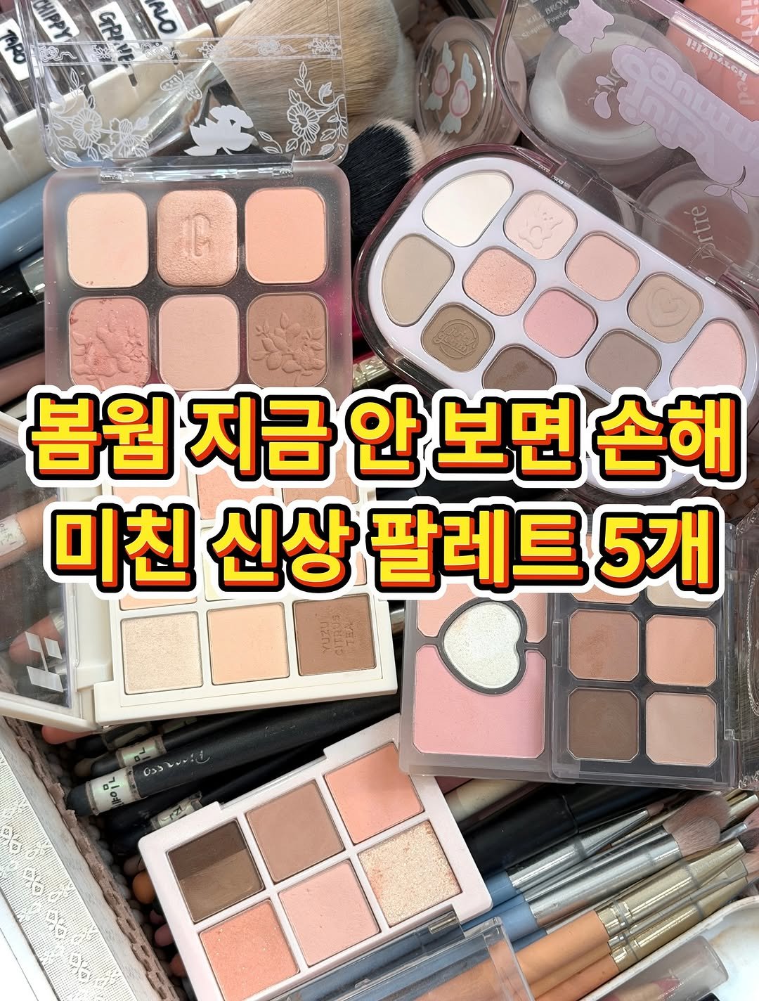 Photo shared by 더클래스모나크 예진실장💄 on April 21, 2026 tagging @etudeofficial, @holikaholika_official, @clio_official, @lilybyred_official, and @2an_official. May be an image of pallette and text.