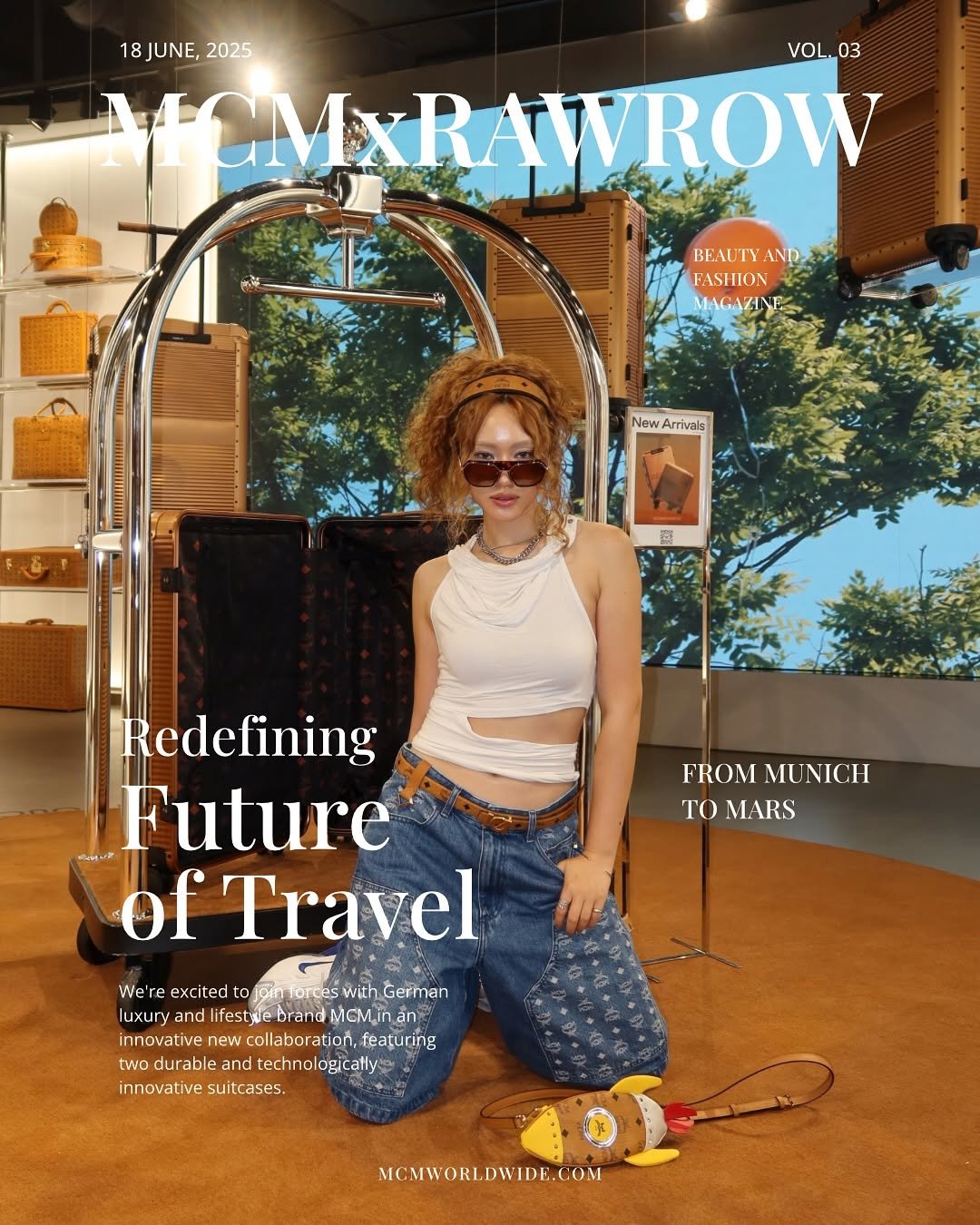 Photo shared by 연재중 on June 19, 2025 tagging @mcmworldwide, and @rawrow.