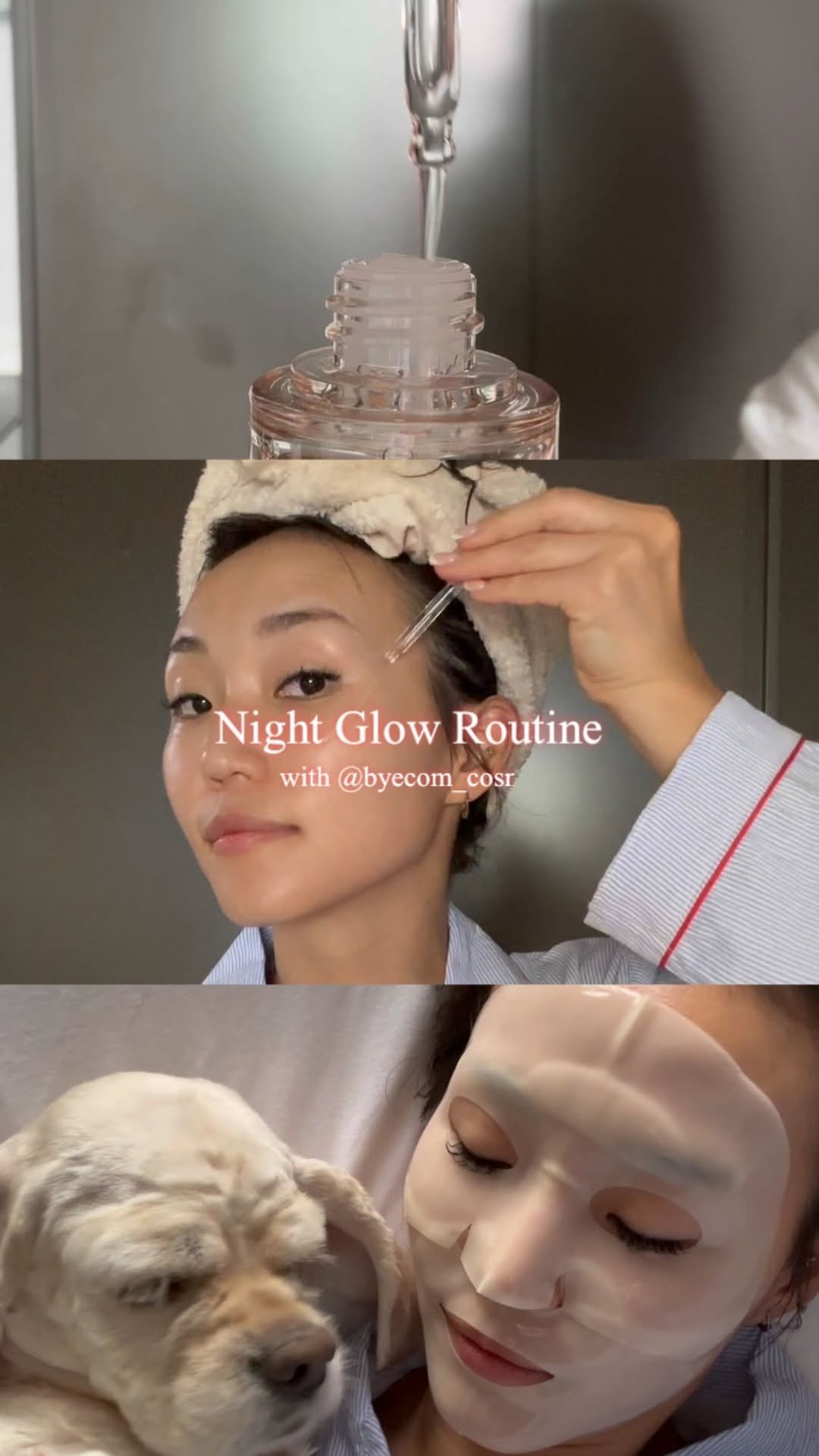 zal.fitlife 게시물 이미지: #협찬 Night Glow Routine with @byecom_cosmetic...