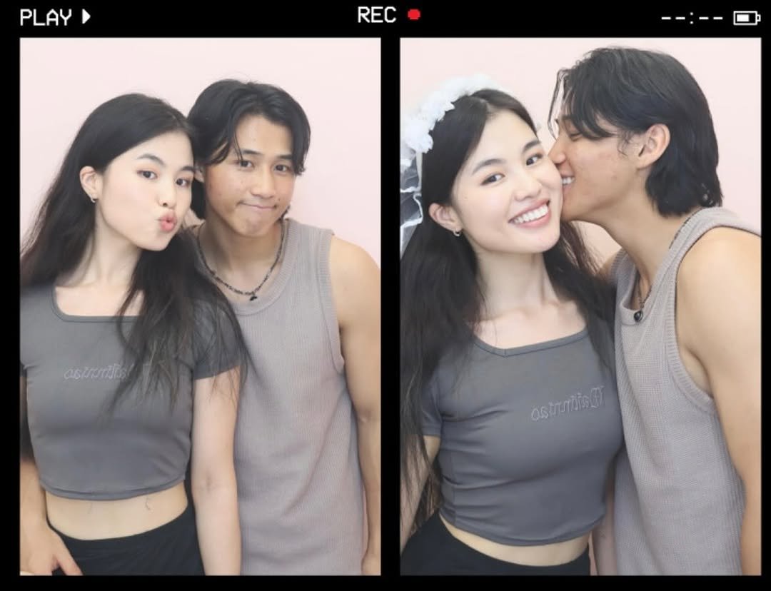 Photo shared by 지야 on December 08, 2025 tagging @mergedd_. May be an image of one or more people, hair, top and text.