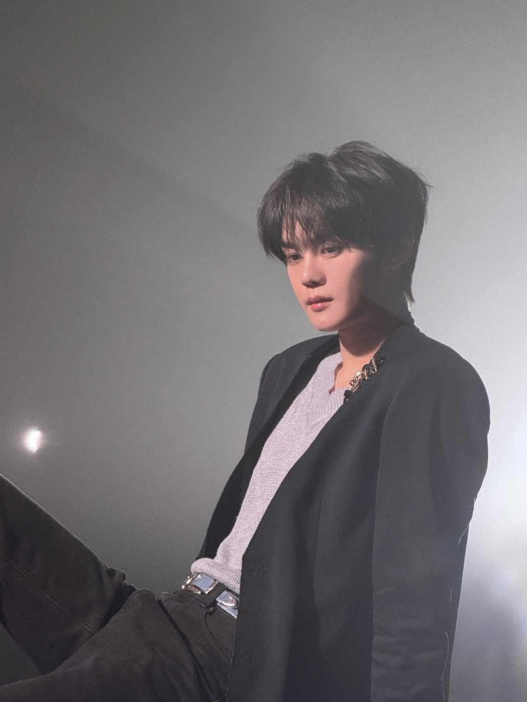 Photo by ZEROBASEONE on November 30, 2025. May be an image of one or more people, bangs, bolo tie and text.