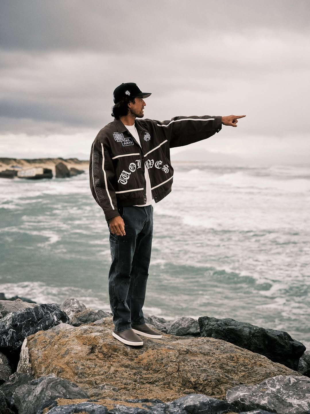 Photo shared by Zeke Lau on September 22, 2025 tagging @mattkuji, and @darcsportathletics. May be an image of 1 person, standing, ocean, Haystack Rock, water, coast and text.