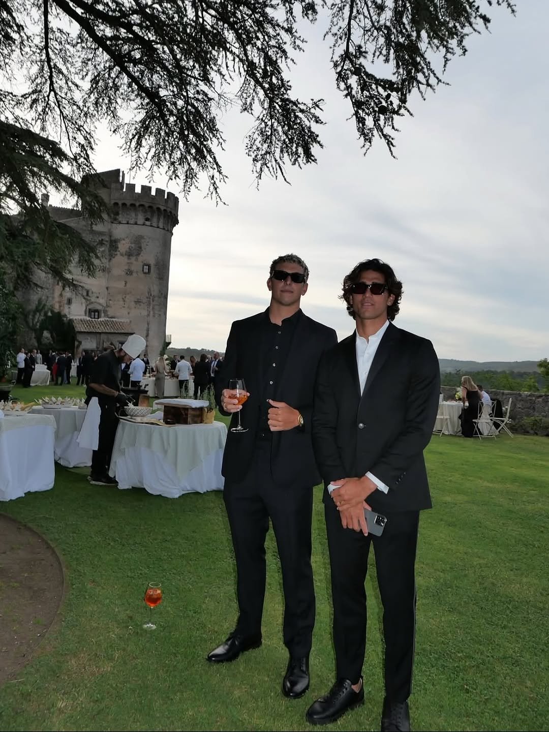 Photo shared by Zeke Lau on September 16, 2025 tagging @cole_houshmand. May be an image of 7 people, suit, dinner jacket and text.