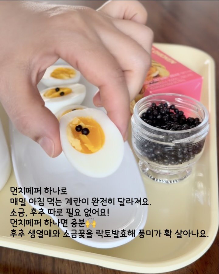 zinny_table 게시물 이미지: #공구중#먼치페퍼
매일 먹는 계란, 치킨, 순대까지
이거 하나로 맛이 완전히...