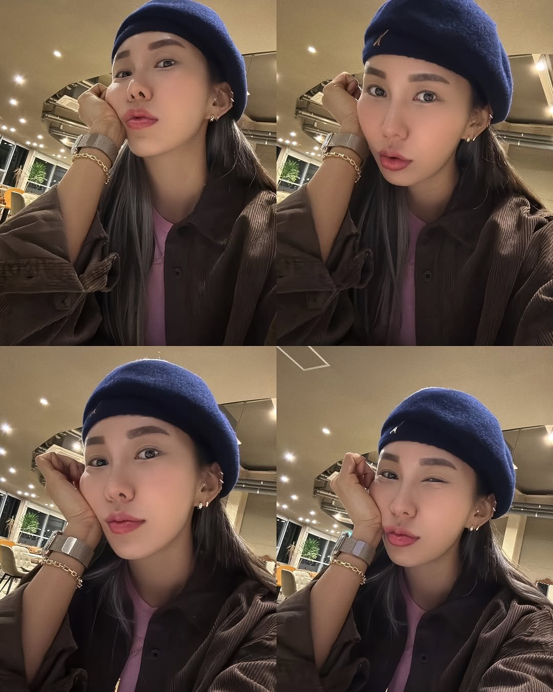 zio_o_zio 게시물 이미지: 💕
.
.
간만에 근교 ㅋㅏ페나들이
새로 산 베레모가 넘 구ㅣ여오서 셀카 팡팡...
