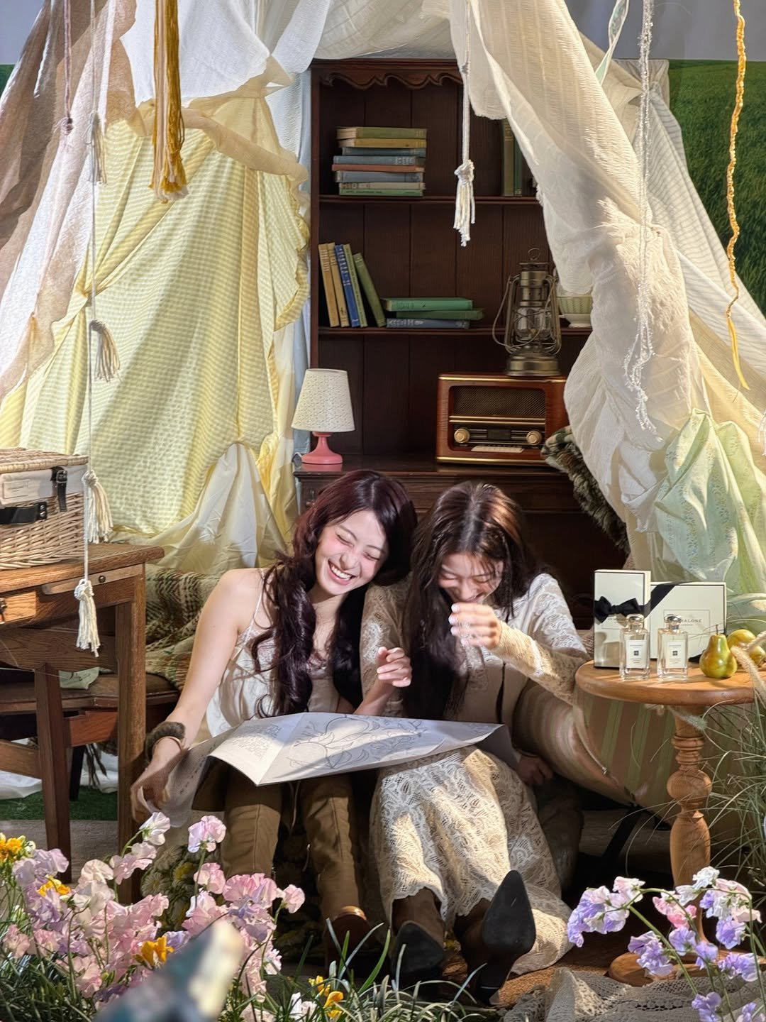 Photo shared by KAZUHA on March 05, 2026 tagging @jenaissante. May be an image of tent, parasol, outdoors and text.