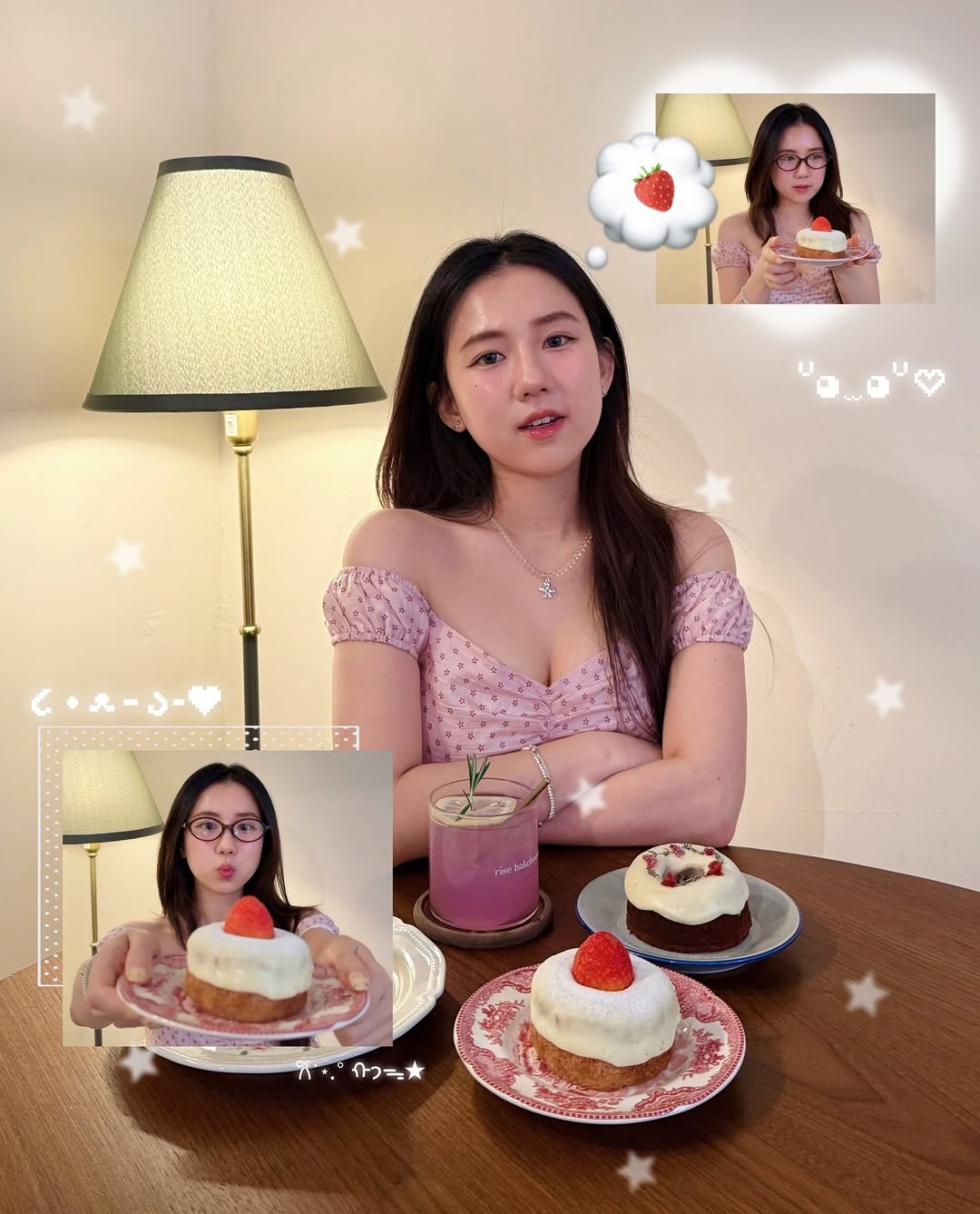 Photo by zenn on January 24, 2026. May be an image of cake, strawberry, fruitcake, cheesecake, candle and text.