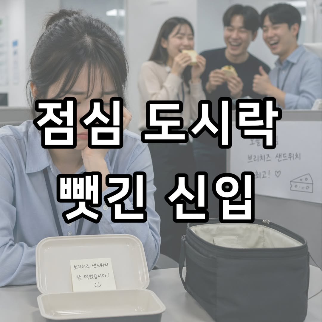 Photo by 짤오빠 on April 27, 2026. May be an image of pie and text that says '점심도시락 점심 도시락 브리치즈 샌드위치 뺏긴신입 뺏긴 신입 보리치즈 보리치즈샌드워치 샌드위치 잘먹었습니다! 찰 먹었습니다!'.